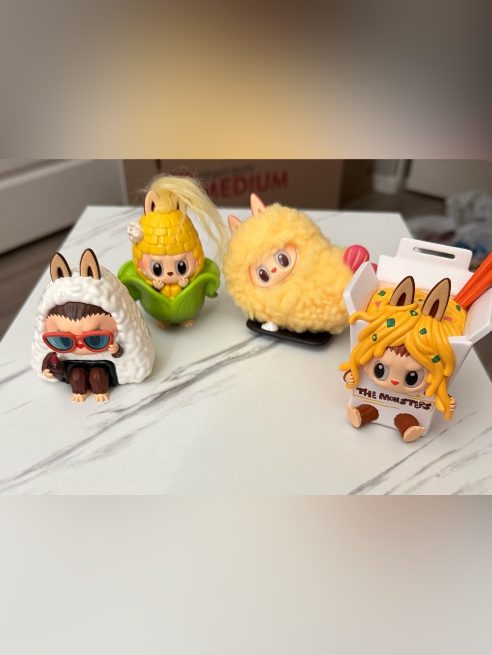 Pop-mart labubu wacky mart bundle with tempura shrimp and more